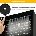 thumbnail image 6 of Costway LED Jewelry Cabinet Organizer Bevel Edge Mirrored Standing Black, 6 of 12