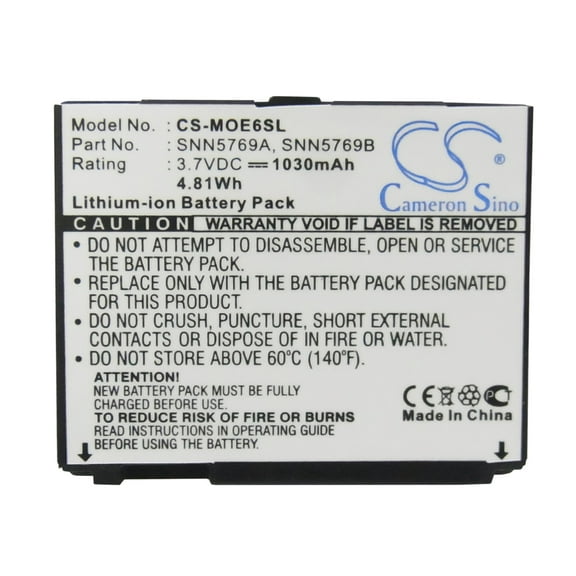 1030mAh SNN5769A BC70 SNN5769B Battery for Motorola MOTOROKR E6