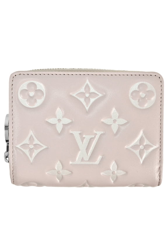 Pre-Owned Louis Vuitton LOUIS VUITTON Portefeuille Lou Bi-fold Wallet Lambskin M14154 Bloom...