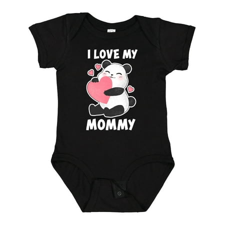 

Inktastic I Love My Mommy with Panda Illustration Boys or Girls Baby Bodysuit