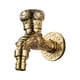 thumbnail image 1 of Grifo decorativo retro para jardín, exterior, manguera interior, baño, bañera, lavabo, pared dorado, 1 of 9