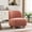 Coral, variant on Christopher Knight Home Modern Minimalist Boucle Upholstered Accent Chair, Rubberwood Legs, Light Brown