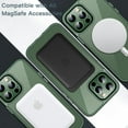 thumbnail image 4 of JETech Magnetic Case for iPhone 13 Pro 6.1-Inch Compatible with MagSafe Wireless Charging, Shockproof Phone Bumper Cover, Anti-Scratch Clear Back (Alpine Green), 4 of 7