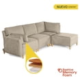 thumbnail image 2 of Sala Modular Makora Morelli Memory Foam Arena Chenille De 4 módulos, 2 of 10