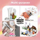 thumbnail image 5 of Bolsa de cosméticos de doble capa, portátil, multifunción, bolsa de lavado para cosméticos, hecha de PU, 5 of 5
