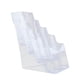thumbnail image 5 of Portafolletos acrílico transparente para mostrador, organizador de regalos, expositor de folletos A6 4 niveles, 5 of 9