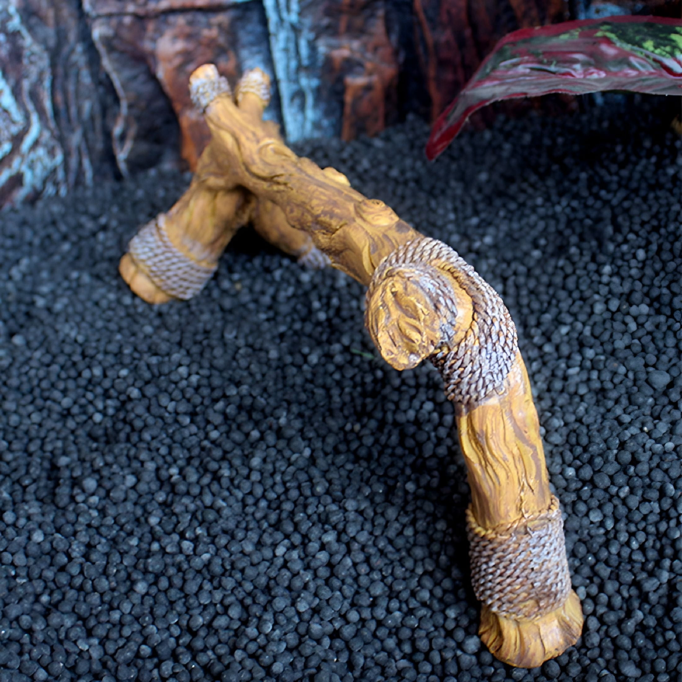 BPPEG Reptile Climbing Branch For Terrariums Snake Decor For Tanks Driftwood For Aquariums Reptile Resin Wood Branch Accessories