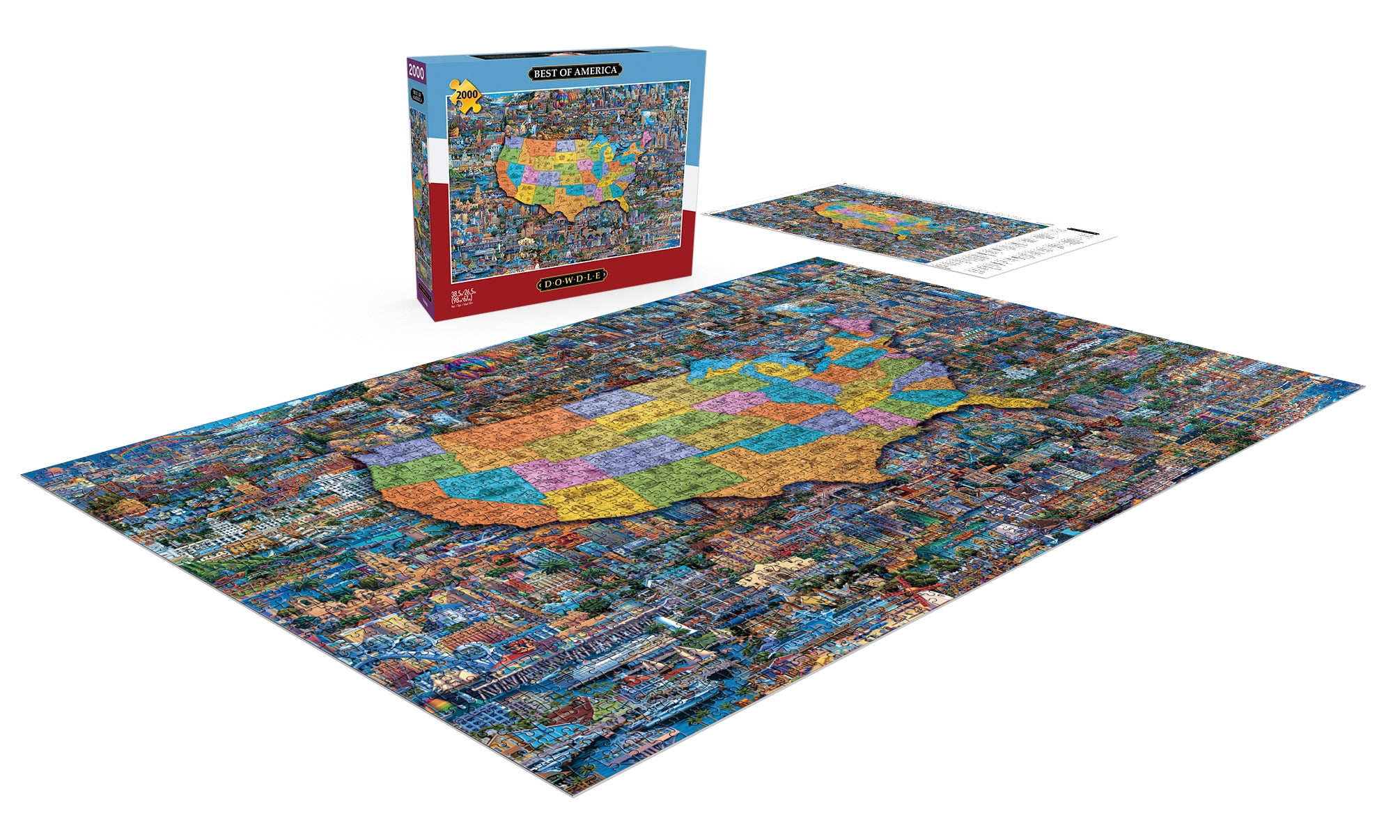 Buffalo Games Eric Dowdle Los Angeles 2000-Piece Jigsaw Puzzle - Challenging Adult Puzzle, Finished Size 38.5x26.5 Inches - View #3