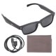 thumbnail image 1 of BRILLAR KY01S Gafas de sol con Bluetooth, auriculares abiertos, música y llamadas manos libres, gafas inalámbricas para ciclismo, compras y conducción, 1 of 10