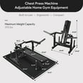 thumbnail image 5 of BalanceFrom Fitness Chest Press Machine, Adjustable Home Gym Equipment, Black, 5 of 10