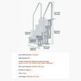 thumbnail image 5 of KFFKFF 4-Step Pool Steps Above Ground, Anti-slip Pool Ladder with Dual Handrailss, Supports up to 400 lbs, Suitable for 48-54 Inch Inground & Above-ground Pools, Grey, 5 of 9