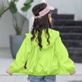 thumbnail image 4 of Posijego Toddler Kids Sun Protection Jacket Spring Summer Long Sleeve Hooded Full Zip Jackets for Outdoor, 4 of 5