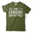 thumbnail image 5 of The Legend Has Retired Shirt Funny Retirement Gift Tee Retired Shirts Mens Retirement T-Shirt (4X-Large Grey), 5 of 6