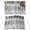 Black, variant on Grey Placemats Set of 4, Modern Abstract Art Ombre Striped Placemats for Dining Table, Place Mats for Kitchen Tabletop, Waterproof Wipeable Dining Table Mats Set