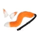 thumbnail image 3 of Conjunto de orejas y cola de zorro Hugo cola flexible orejas de animales accesorios de Cosplay felpa fiesta Naranja Blanco, 3 of 7