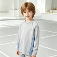 thumbnail image 2 of Bigetiay Girls Boys Fall Clothes Kids Crew Neck Long Sleeve Shirts Breathable Lightweight Basic Tee for Casual, Size 10-11 Years, 2 of 4