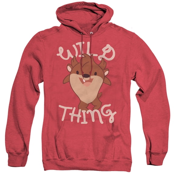 Looney Tunes Wild Thing Kid Adult Heather Hoodie Sweatshirt Red