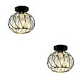 thumbnail image 1 of Toystoory Modern Crystal Ceiling Light Lamp LED Mount Flush Semi Pendant Fixture Light 2piezas Negro, 1 of 1
