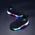 thumbnail image 5 of Ymyiu Light Up Shoes for Kids Toddler Boys Girls Light Up Shoes, Cute Lightweight Mesh Breathable Anti-Slip, Led Flashing Sport Sneakers Size 7(Black, Toddler 7), 5 of 7