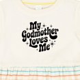 thumbnail image 4 of Inktastic My Godmother Loves Me Godson Goddaughter Girls Baby Dress, 4 of 5