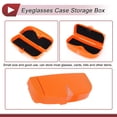 thumbnail image 6 of Unique Bargains Car Sunglasses Case Magnetic Universal Car Visor Eyeglasses Holder Storage Box Plastic Orange 16.5x7.5cm 1 Pcs, 6 of 7