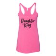 thumbnail image 2 of Wild Bobby Daughter Of The King 2 Corinthians 6:18 Inspirational/Christian Women Tri-Blend Racerback Tank Top, Vintage Pink, Medium, 2 of 5