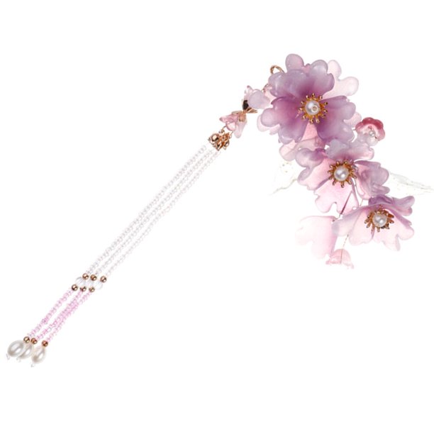 KAKOWELY Clip Para Con Tassel Retro Y Flor Para Mujer Accesorio Color Surtido