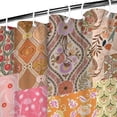 thumbnail image 3 of Pioneer Flower Floral Print Pattern Shower Curtain 36"x72" ,Bathroom Decorative Shower Curtains Set with 12 Hooks,Modern Waterproof Washable Shower Curtain, 3 of 6