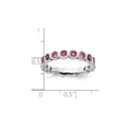 thumbnail image 5 of Pink Tourmaline Ring 1.00 Carat (Ctw) in Sterling Silver, 5 of 6
