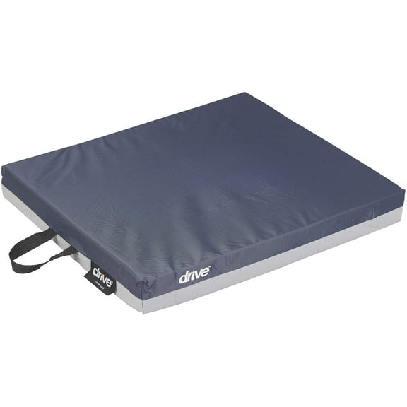 Drive Medical General Use 2" Gel "E" Wheelchair Seat Cushion, Dark Blue, 18" x 16" x 2"( Pack of 2 )