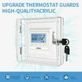 thumbnail image 6 of Thermostat Security Lock Box with Key Set Clear Cover Guard for Wall Mounted Units Protects Against Unauthorized Access, 6 of 9