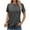 Gray, variant on Women's T Shirt Summer Basic Crew Neck Short Sleeve Trendy Going out Casual Tops Loose Fit Solid Color Tee (XL, White)