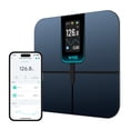 thumbnail image 1 of Ultra, Smart Scale with 4.3" Color Display, Digital Bathroom Scale for Body Weight BMI Muscle Mass Composition, Wi-Fi & Bluetooth Body Fat Scale with Heart Rate, 400 lbs (Black), 1 of 8