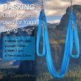 thumbnail image 4 of Dasking 23Kn (5070 Lbs) Heavy Duty Climbing Straps - 2 Pack Adjustable Daisy Chain Webbing For Aerial Yoga Hammock Fitness & Rigging - Ce/En566 Certified Grey, 4 of 4