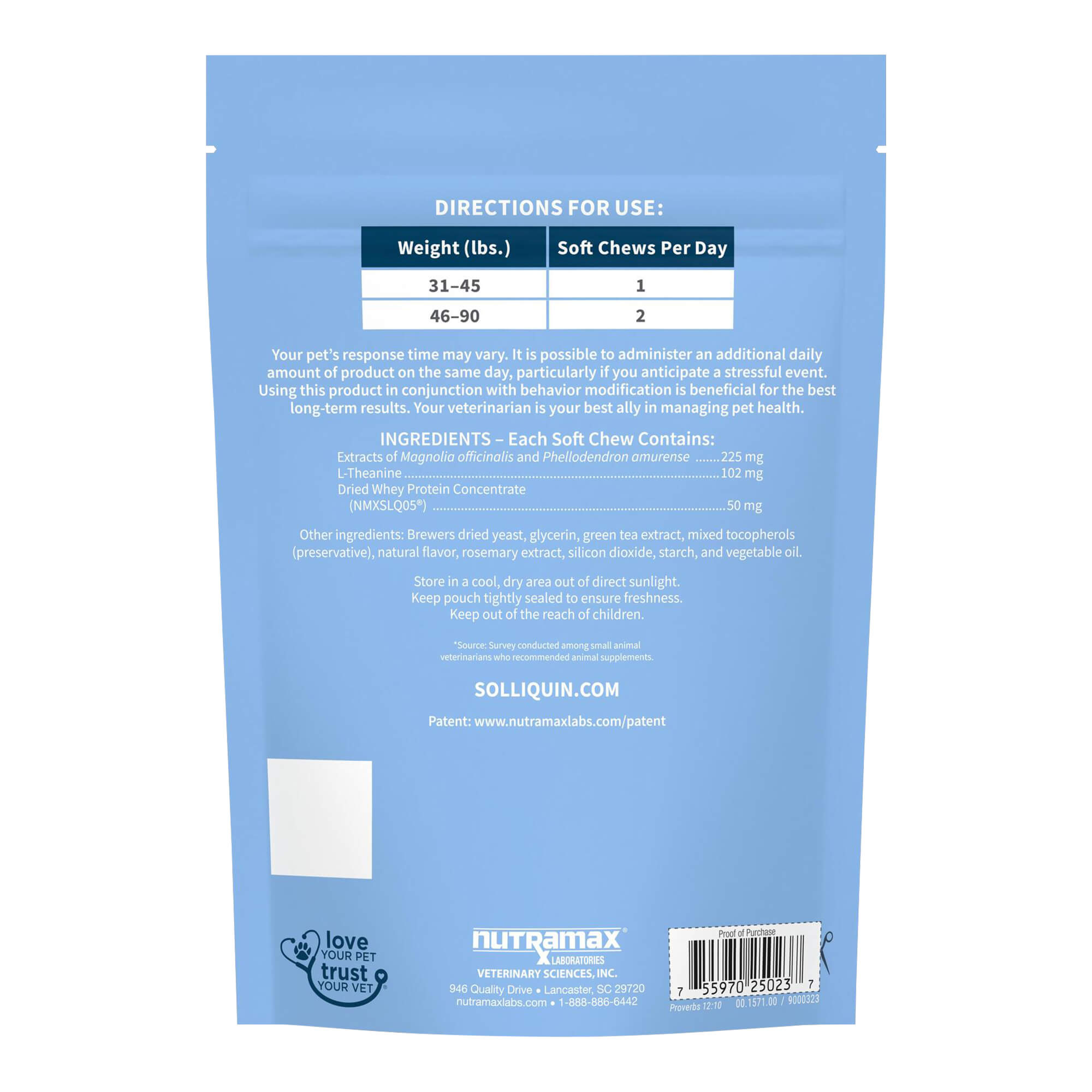 Solliquin Soft Chews 75 ct for Large Dogs