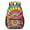 Pink and Blue, variant on Red and Yellow Tie Dye Pattern 17" School Backpacks for Teens,Waterproof Oxford Fabric,S-Shape Padded Straps for School,Travel,Hiking,Camping