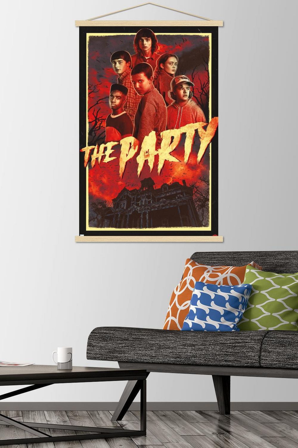 Netflix Stranger Things: Season 4 - The Party Wall Poster with Magnetic Frame, 22.375" x 34"