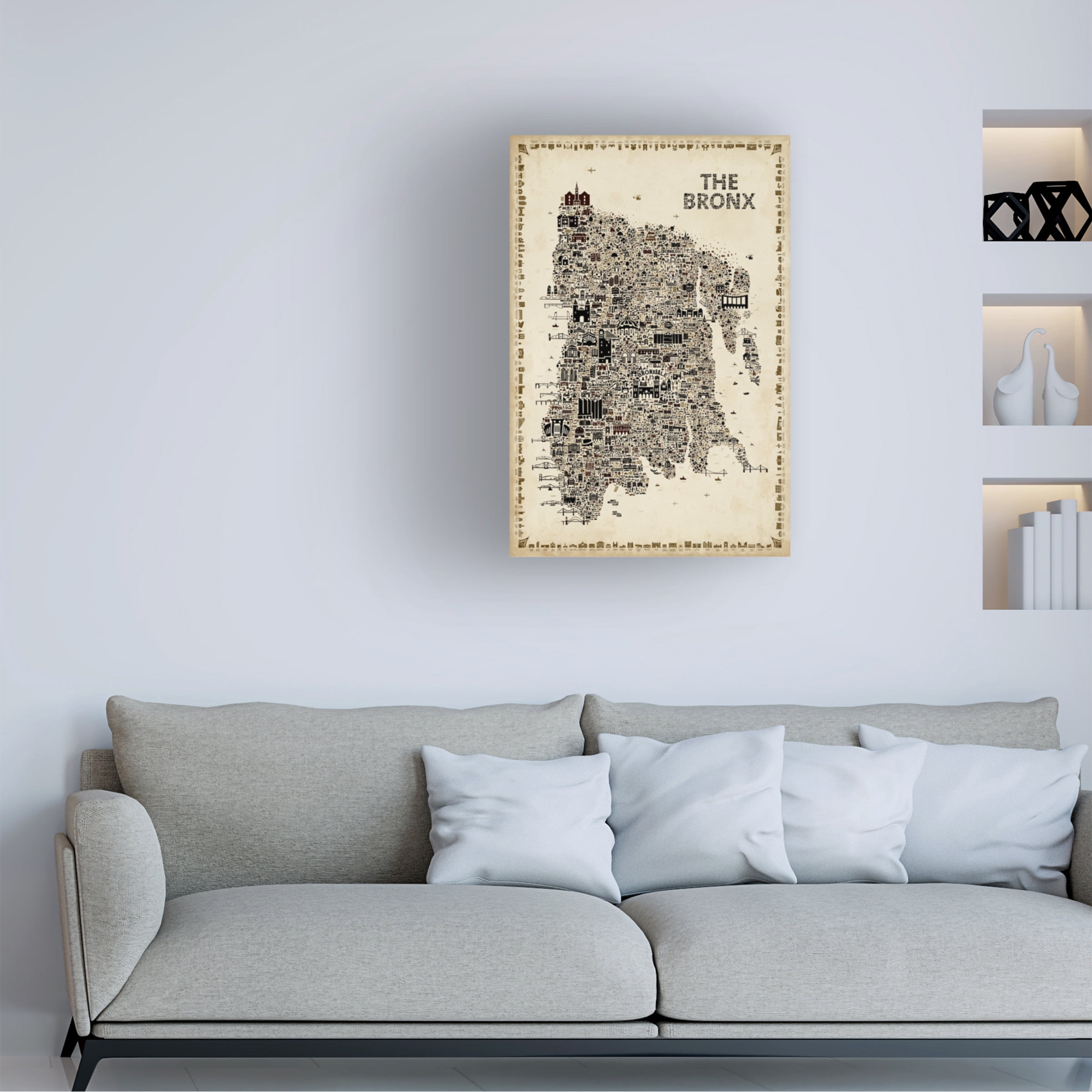 Rafael Esquer 'Antique New York Collection Bronx' Canvas Art