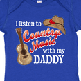 thumbnail image 4 of Inktastic I Listen to Country Music with My Daddy Guitar and Hat Boys or Girls Baby Bodysuit, 4 of 5