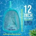 thumbnail image 3 of U.S. Pool Supply 11.5 Foot Swimming Pool Leaf Skimmer Net with Telescopic Aluminum Pole, 8 Sections - 6" Deep Ultra Fine Mesh Netting Basket, Remove Finest Debris, Adjustable Length, Clean Spas, 3 of 6