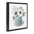 thumbnail image 2 of Stupell Industries Farmhouse White Flowers in Turquoise Vase Black Floating Frame Canvas Art, 18 x 18, by House Fenway, 2 of 7