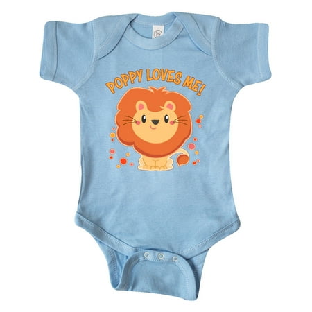 

Inktastic Poppy Loves Me- cute lion Gift Baby Boy or Baby Girl Bodysuit