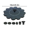 thumbnail image 3 of Honmine Solar Powered Spout Outdoor Courtyard, Floating Fountain with 5 Nozzles, 1 Adapter 6.3 Inch for Swimming Pool, Bathroom, and Garden, 3 of 6