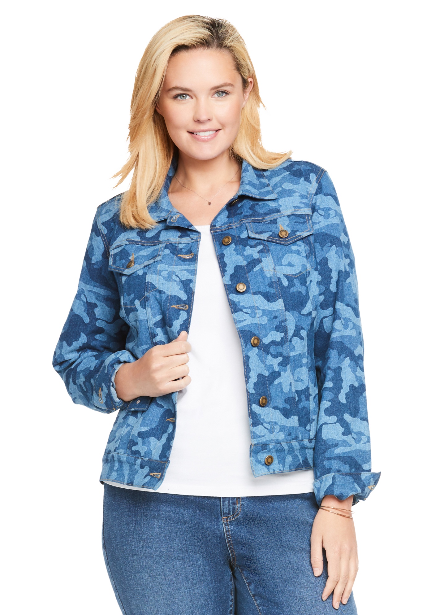 plus size jean jacket walmart
