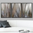 thumbnail image 2 of wall26 Framed Canvas Print Wall Art Set Blur Effect Brown &amp; Black Paint Strokes Abstract Shapes Illustrations Modern Art Bohemian Multicolor for Living Room, Bedroom, Office - 24"x36"x3, 2 of 5