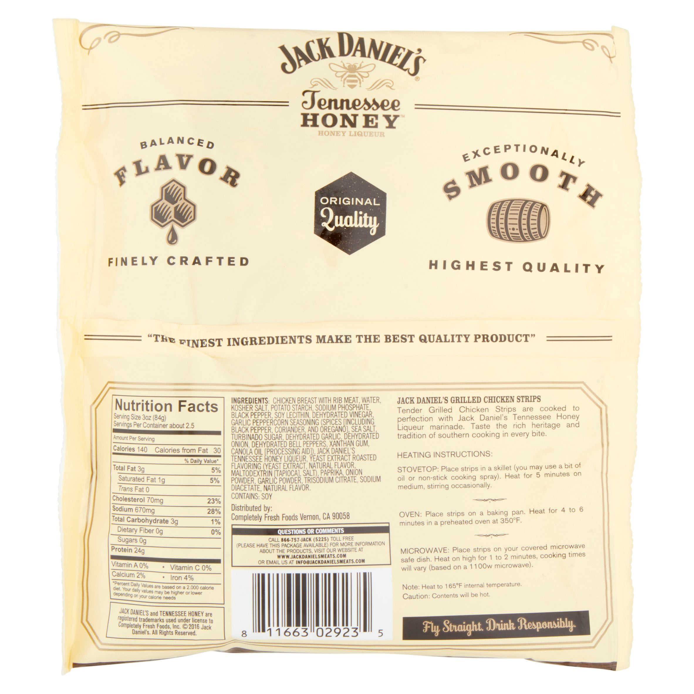 Jack Daniels Honey Nutritional Information | Besto Blog