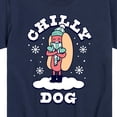 thumbnail image 3 of Instant Message - Chilly Dog Funny Christmas - Toddler & Youth Short Sleeve Graphic T-Shirt, 3 of 6