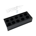 thumbnail image 4 of GUOOL Rectangular Flower Vase Acrylic Flower Vase for Bedroom Home Dining Table 10 10 10 holes, 4 of 9