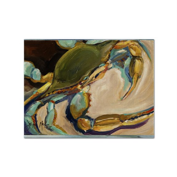 Carolines Treasures JMK1098PLMT Blue Crab Fabric Placemat, Multicolor