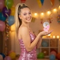 thumbnail image 4 of 1St Birthday Girl Cake Topper Candle Princess Pink Glitter Number 9 Birthday Party Decorations for Student Girl First Birthday Celebrations, 4 of 6